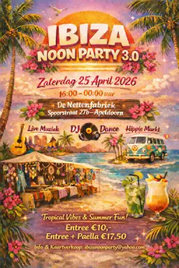 Noon Party 3.0, het allerlaatste feestje in de Nettenfabriek!