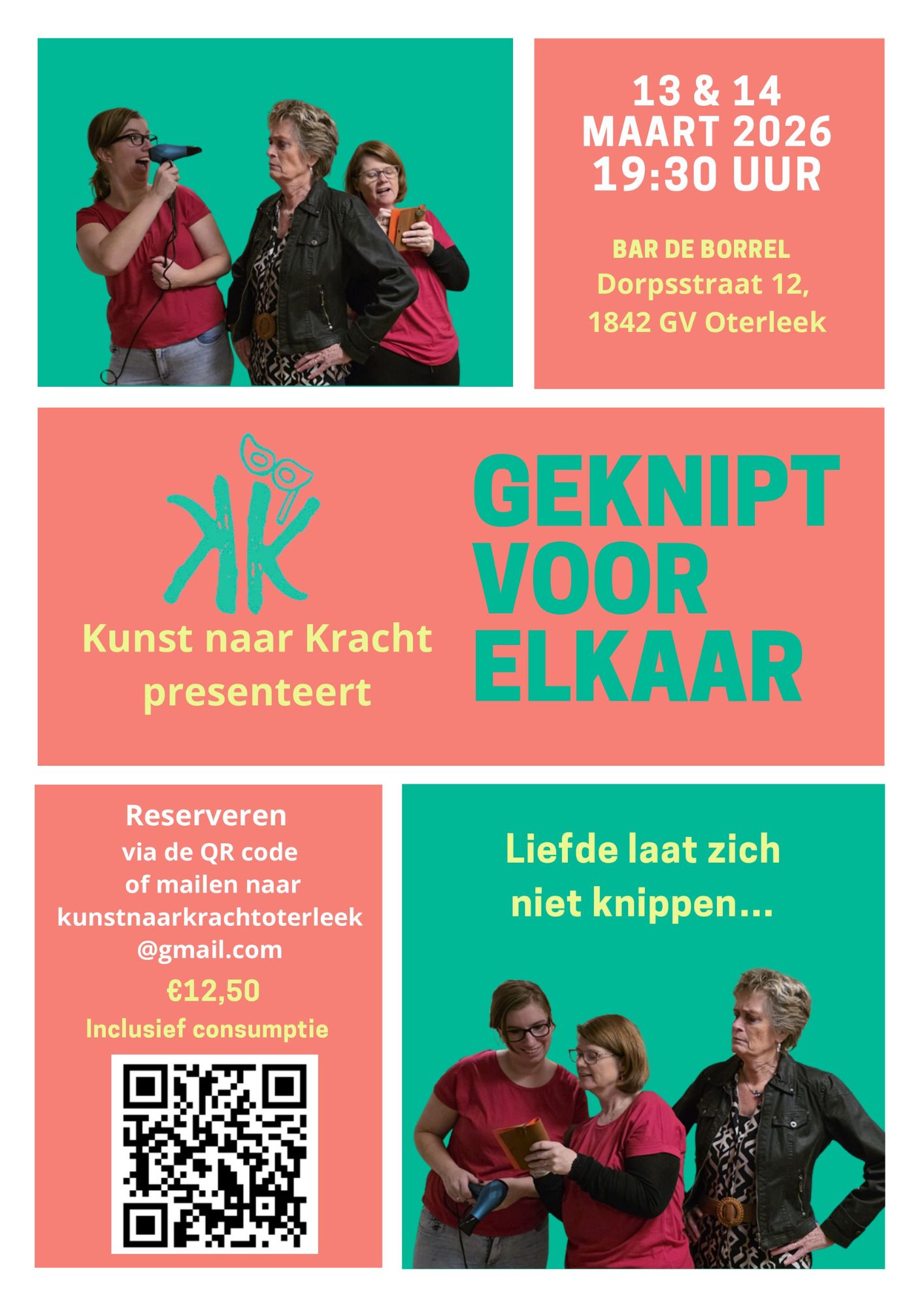 Toneelvoorstelling: Geknipt voor elkaar!