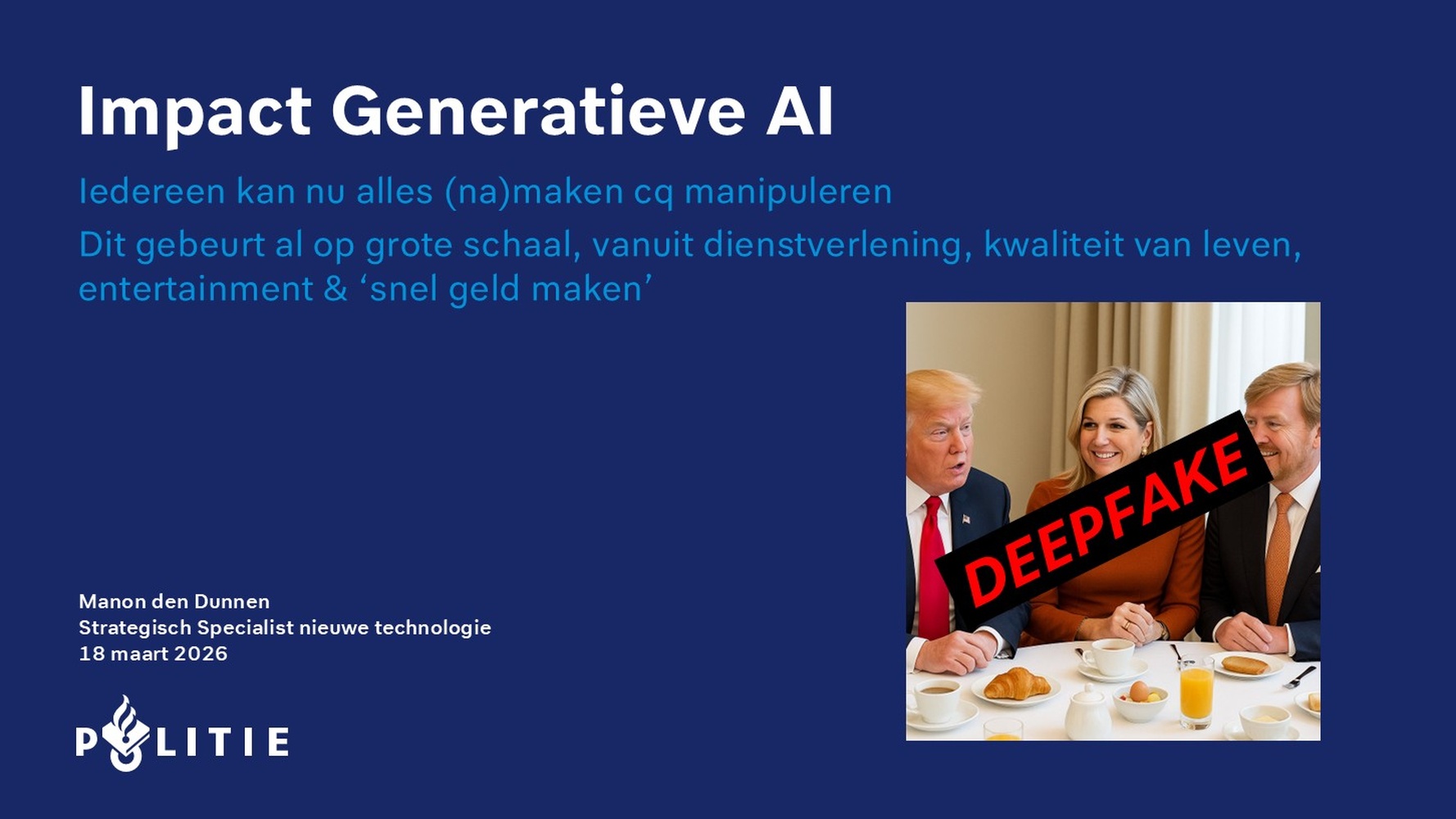 Generatieve AI & deepfakes