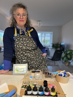 Een van de begeleiders van de workshop, Jeltje Feenstra