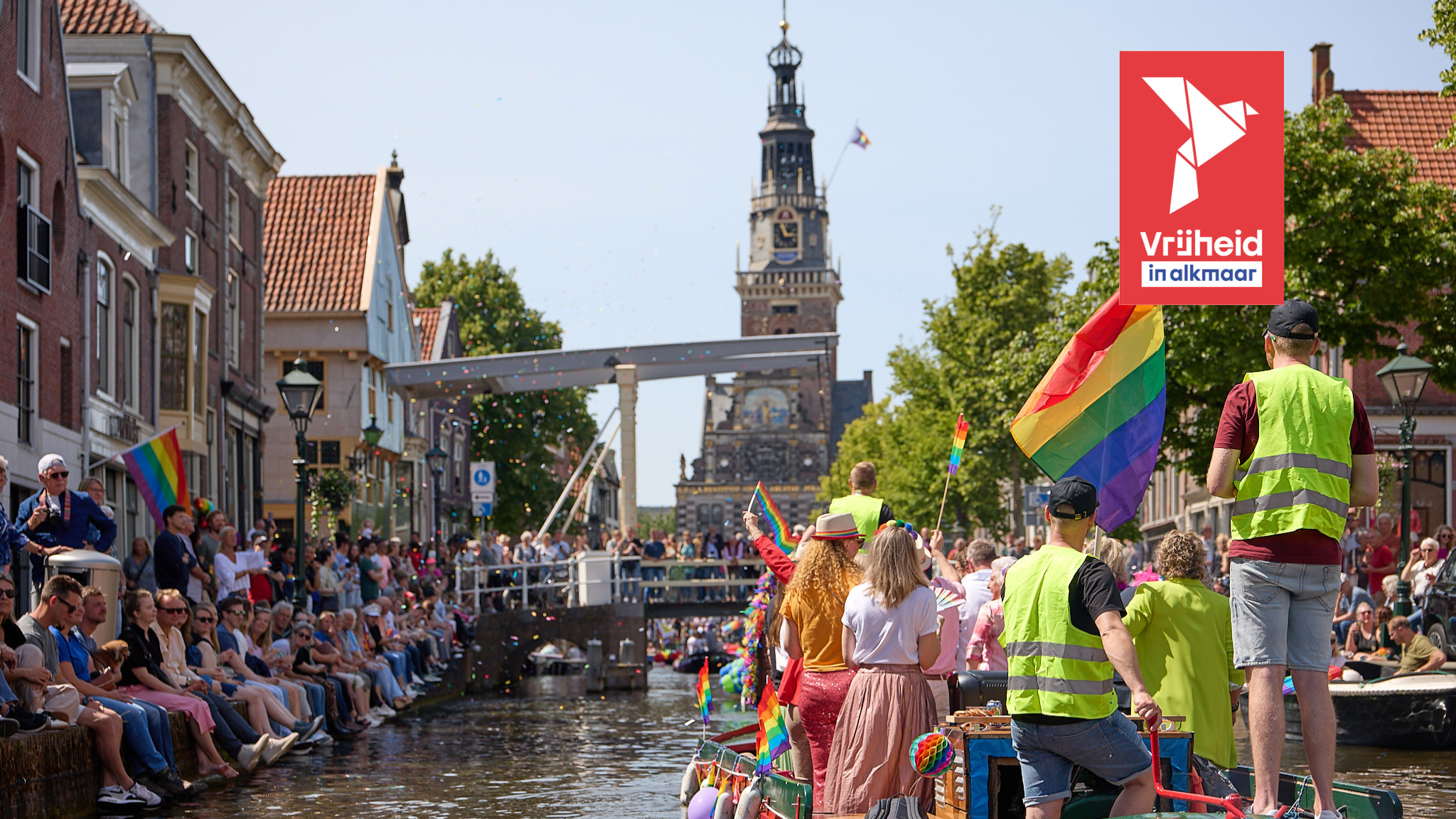 Alkmaar Pride Grachtenparade & feest op het Waagplein 