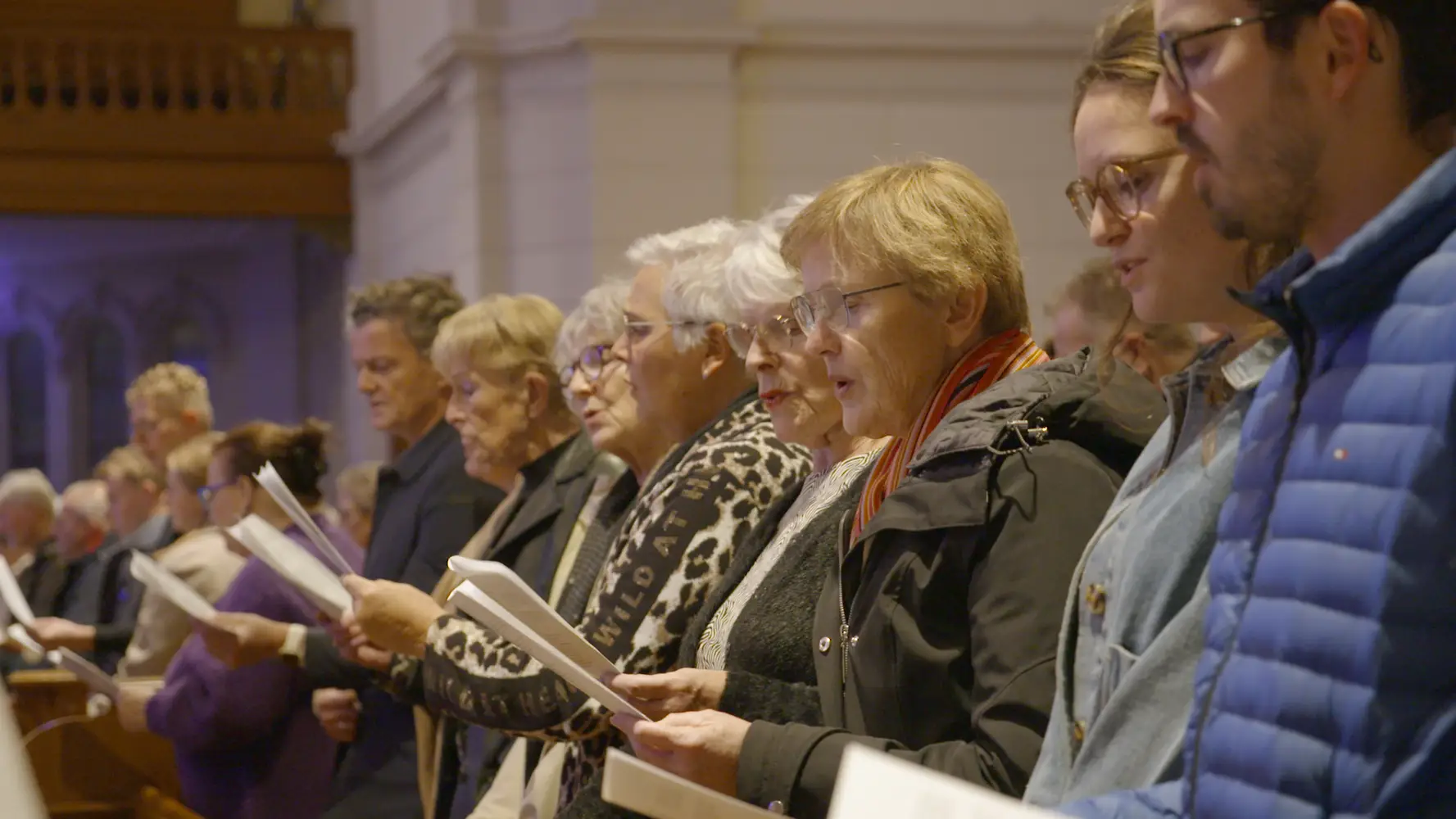 Televisieopname samenzangavond in Grote Kerk Apeldoorn