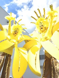 Bloemenparade in Beweging
