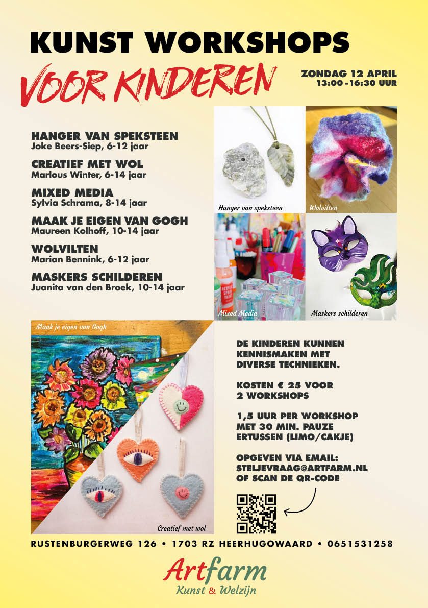 flyer Kunst voor Kids