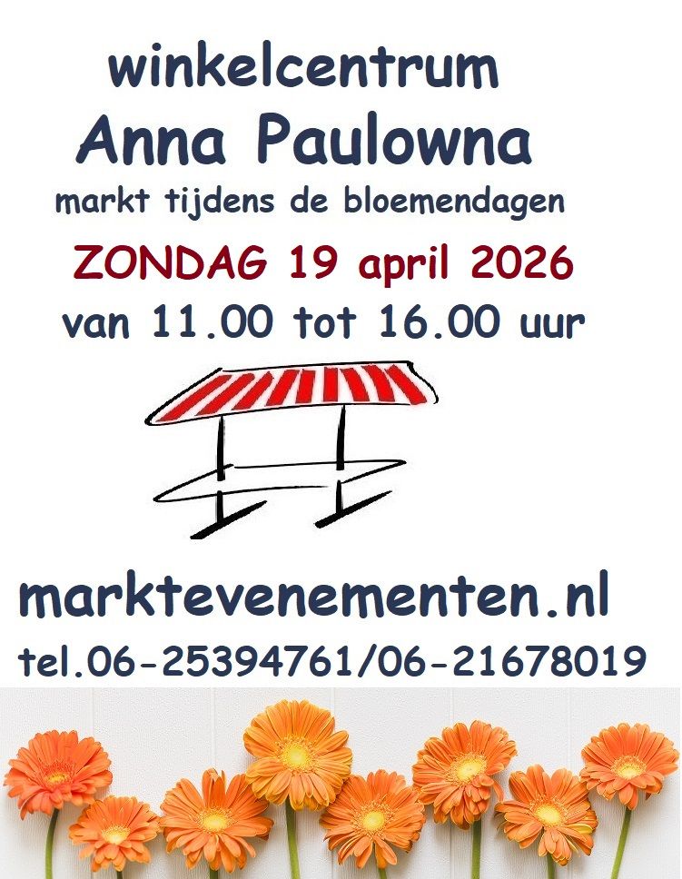 Bloemendagen Markt Anna Paulowna