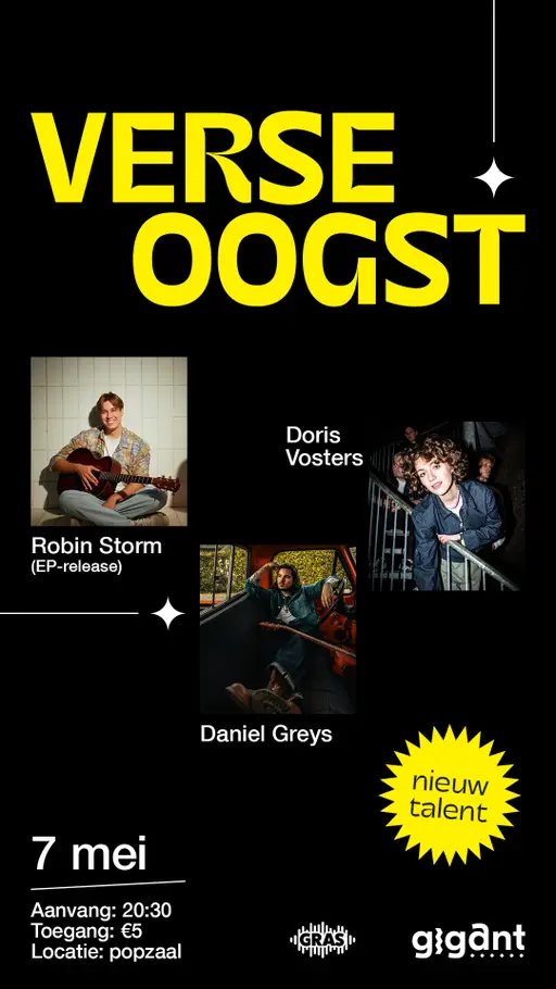 Verse Oogst: Robin Storm, Doris Vosters en Daniel Greys