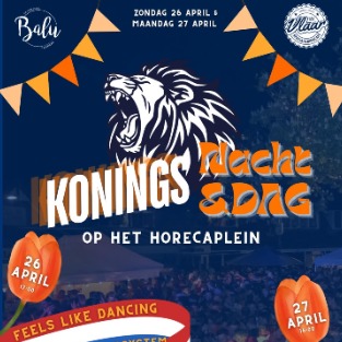 Koningsnacht en Koningsdag op het dorpsplein Castricum