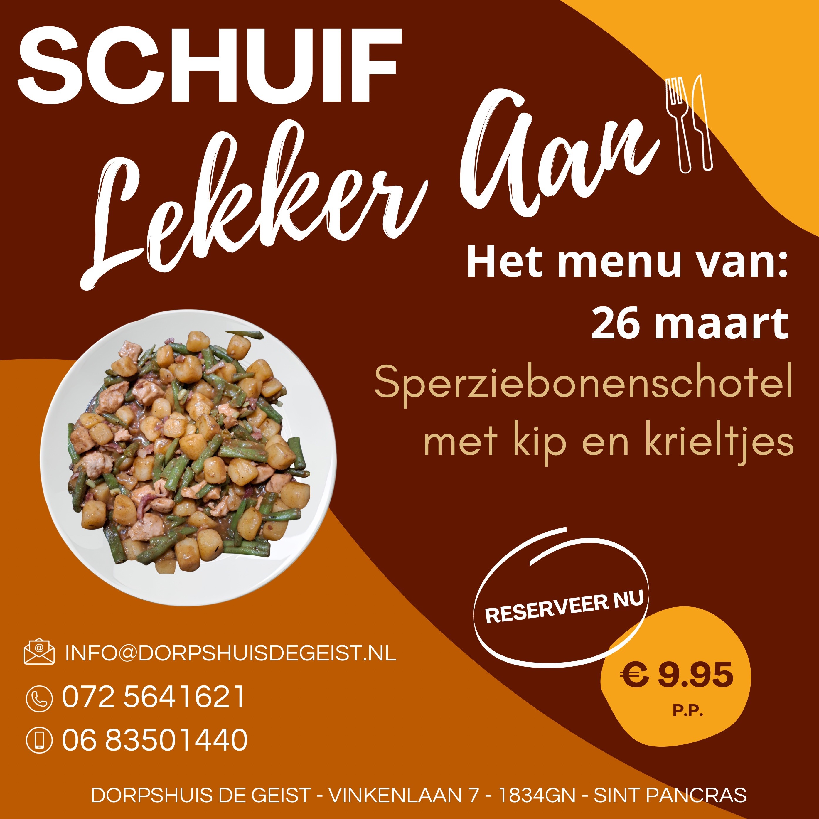 Schuif lekker aan