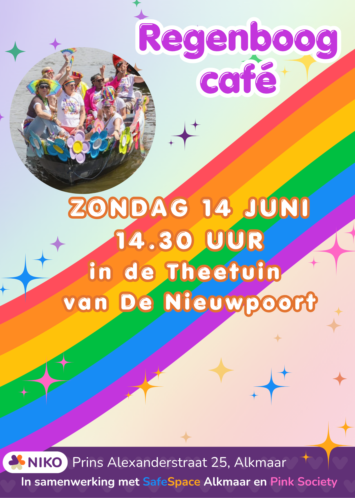 Regenboogcafé in De Nieuwpoort