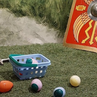 Paaseieren zoeken in Huis van Hilde