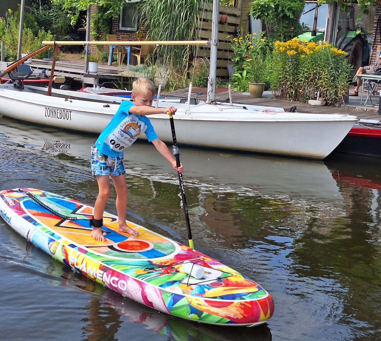 Sup tours en sup (bedrijfs)uitjes voor kleine en grote groepen bij Supschool Cup of Sup
