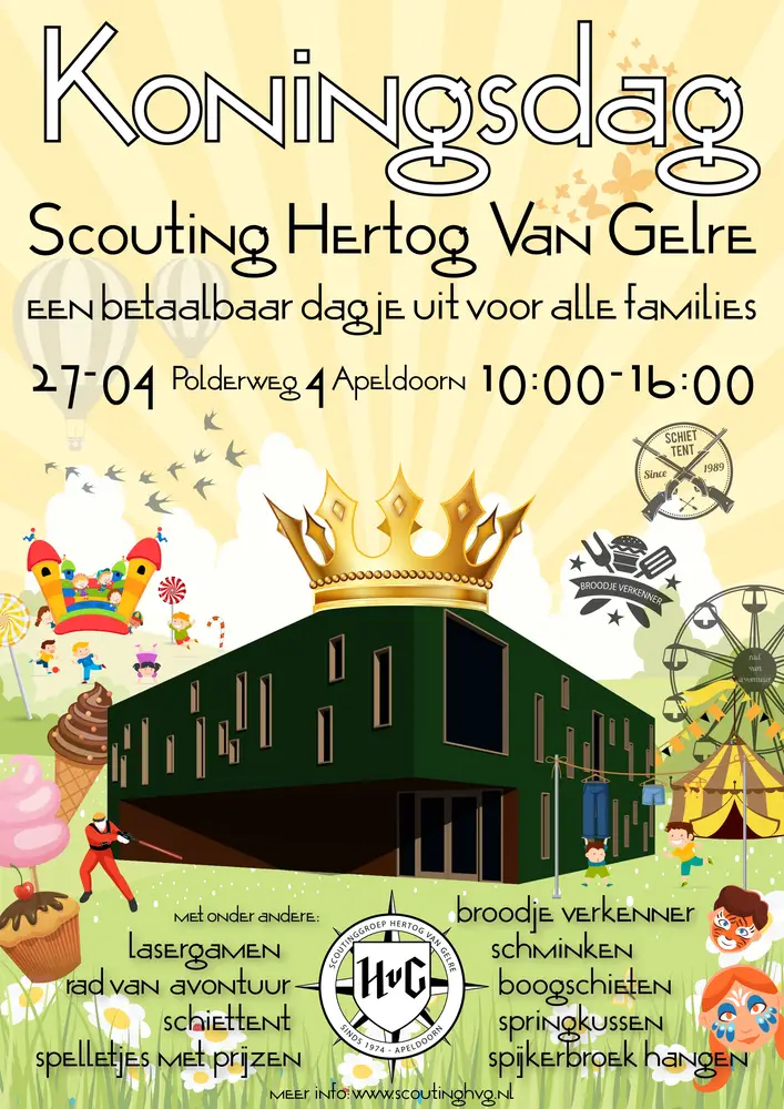Koningsdag bij Scouting Hertog van Gelre