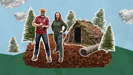 Takken sjouwen, hutten bouwen!