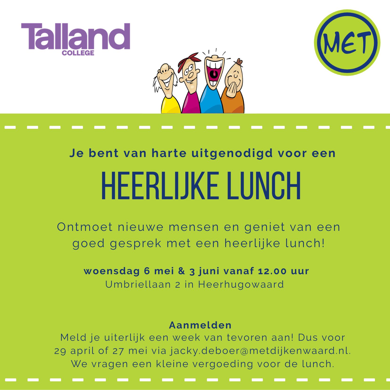 Heerlijke verbindingslunch