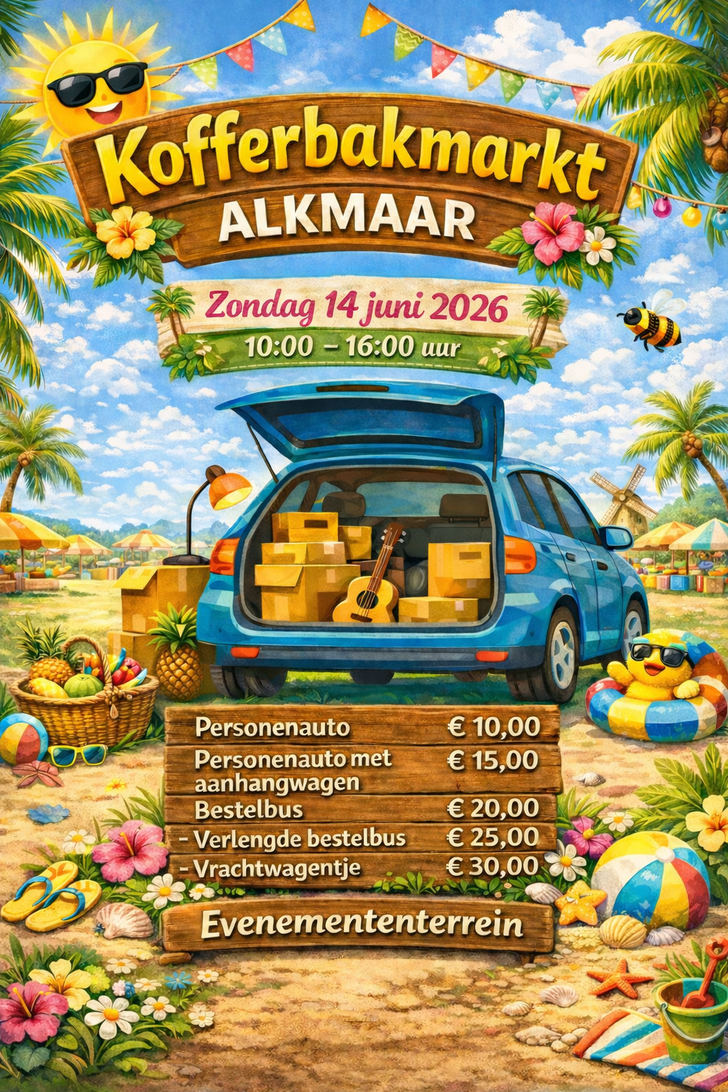 Kofferbakmarkt zomer editie