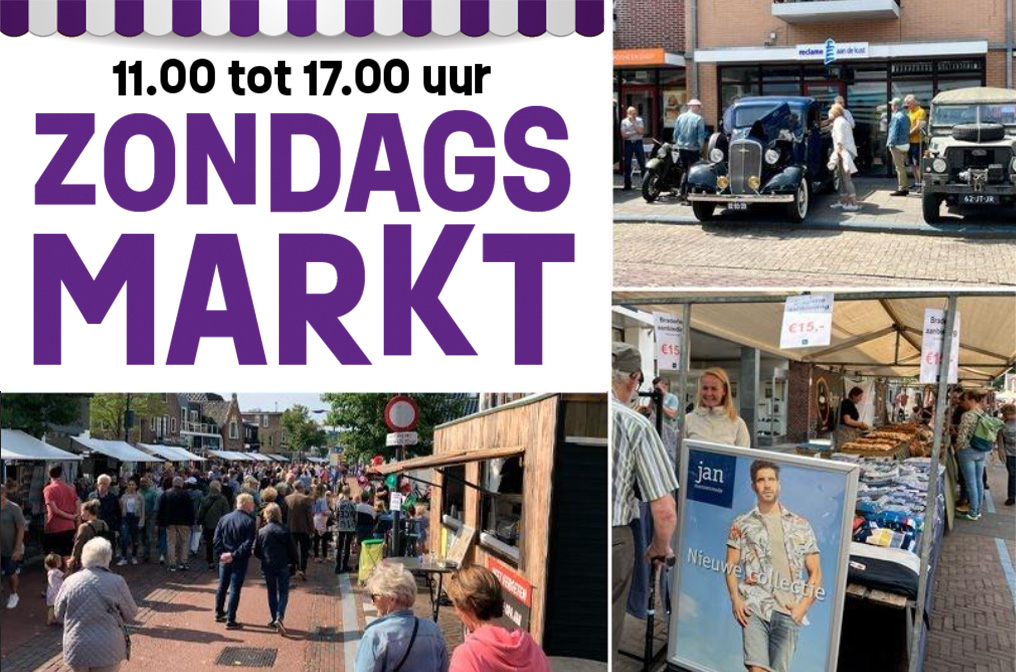 Zondagsmarkten in Dorpshart Castricum