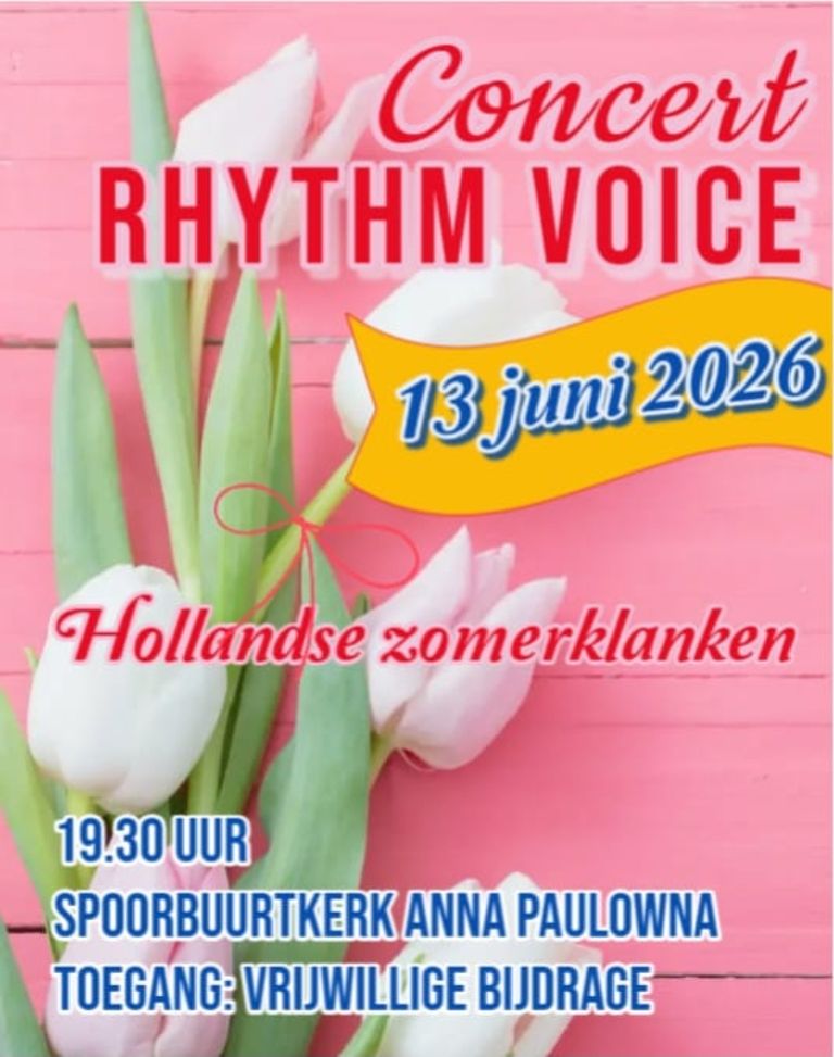 Zomerconcert Rhythm Voice: Hollandse Zomerklanken