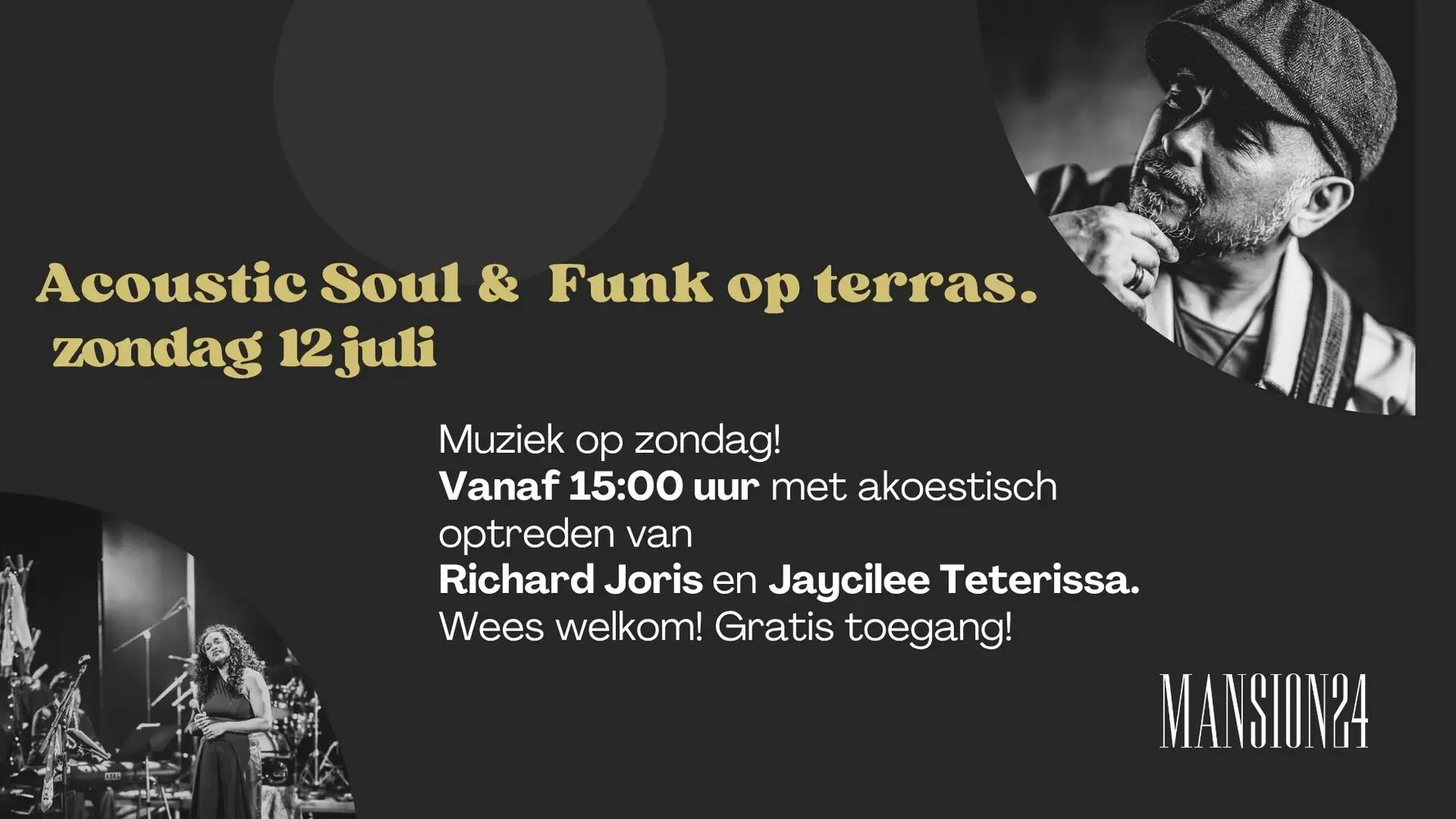Acoustic Soul & Funk op terras Mansion24