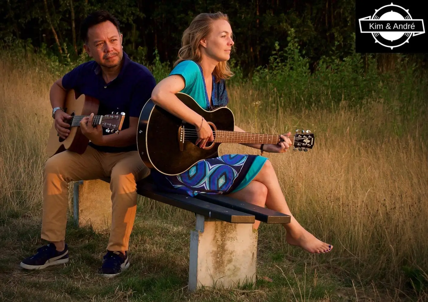 Muziek op zondag met Kim en André op het Puik terras