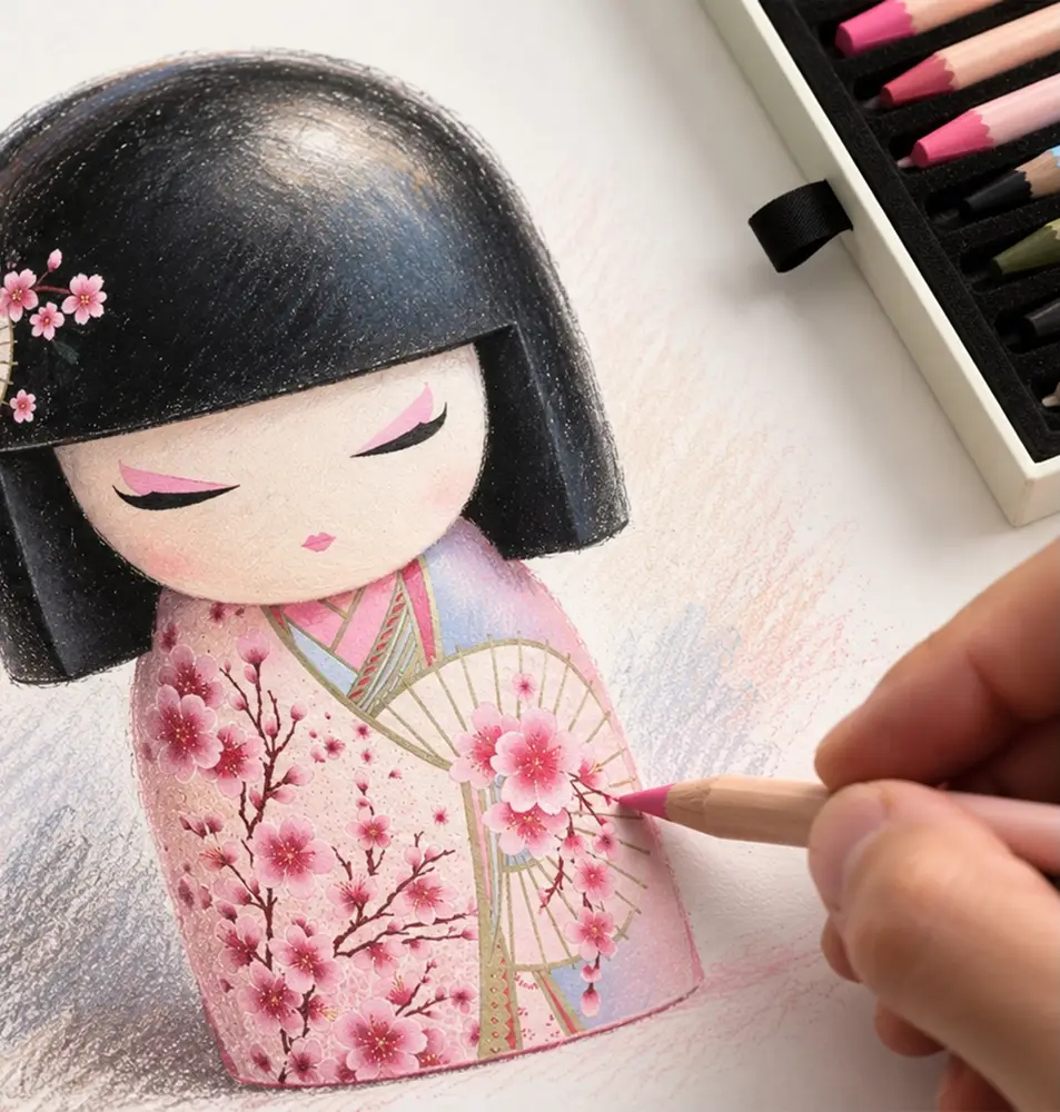 Kokeshi Doll Drawing Workhop
