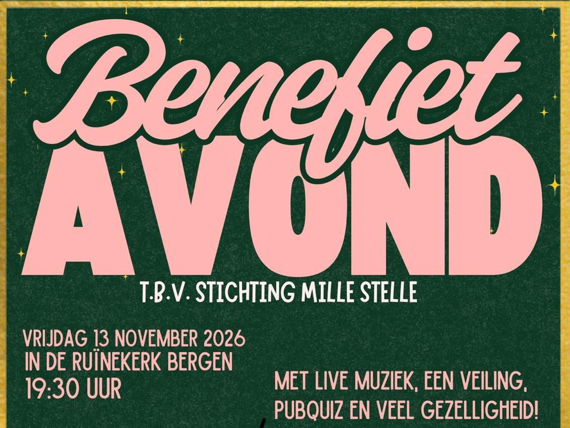 Benefietavond Stichting Mille Stelle
